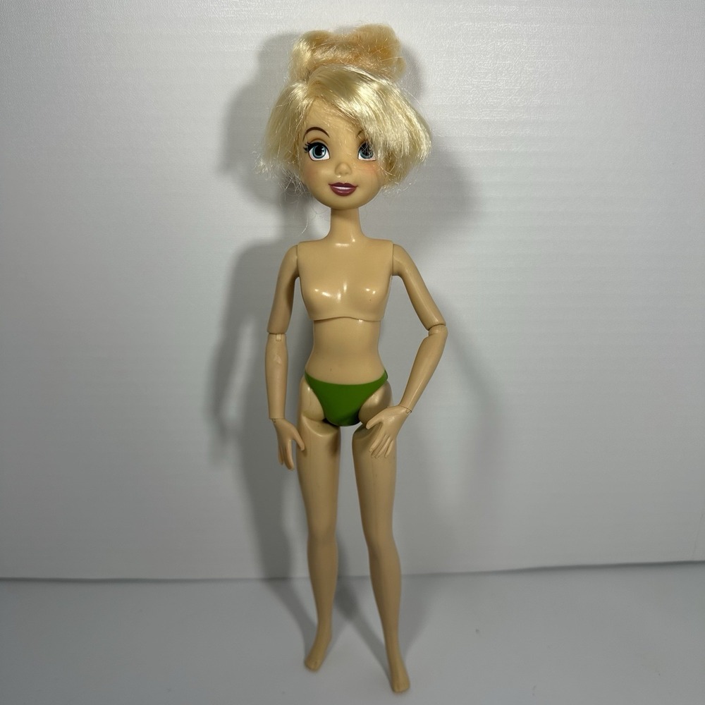 Disney Store Classic Tinker Bell Doll Articulated Peterโ Pan - Nude